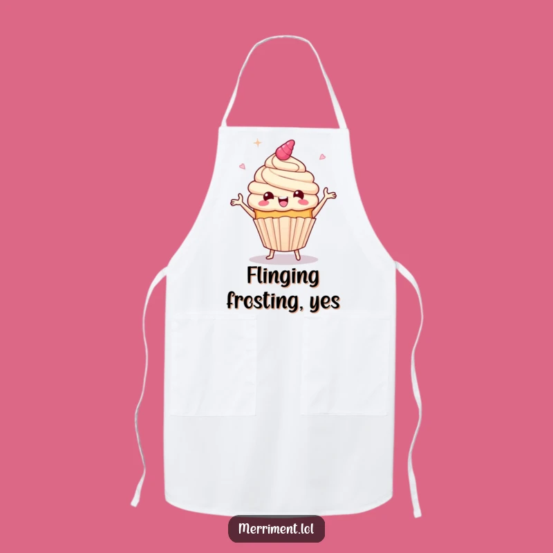 Funny Giddy Cupcake Jig Apron: Bake with Joyful Humor
