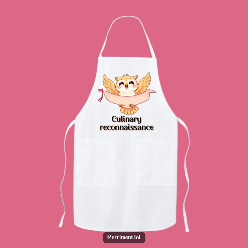 Funny Owl Apron - Cook Up Smiles with This Joyful Messenger!