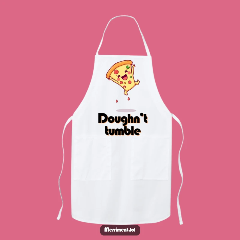 Funny Pizza Somersault Apron - Kitchen Cartoon Food Chef's Wear