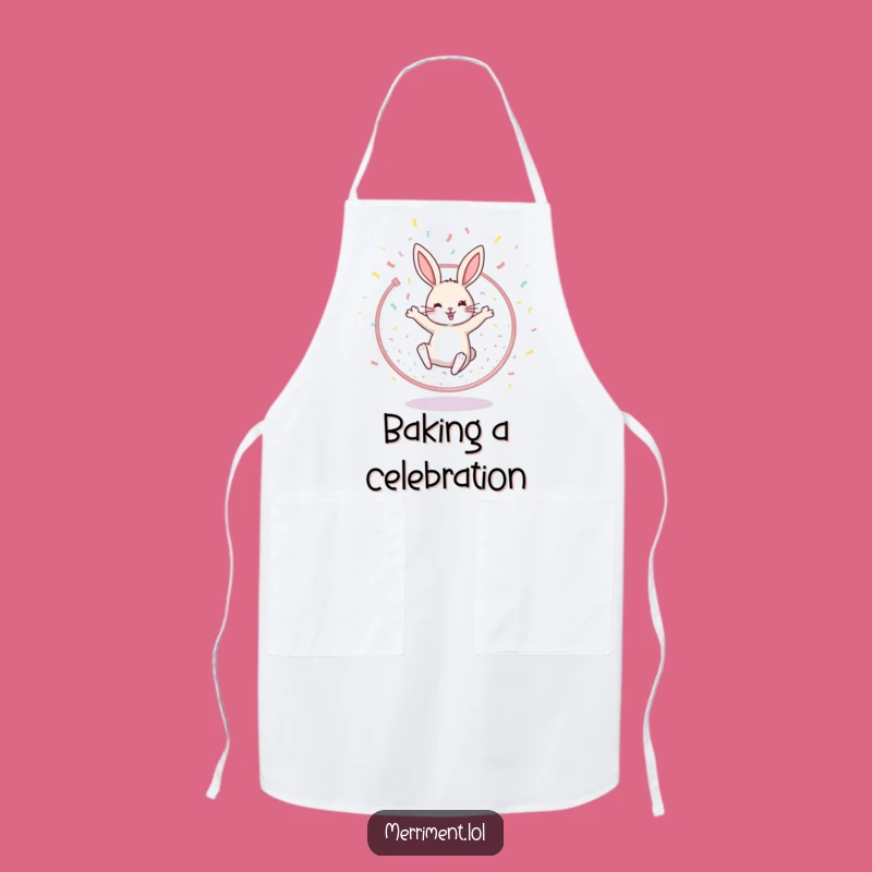 Funny Rabbit Hoop Apron - Cheerful Kitchen Gift for Celebratory Cooks