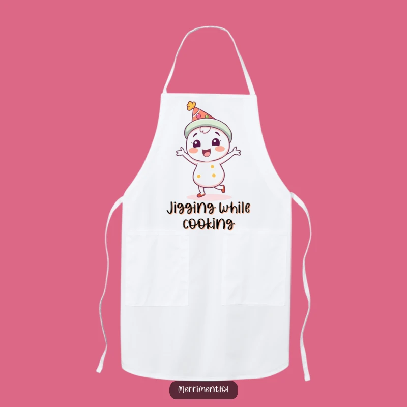 Funny Festive Hat Character Apron: Jigging Chef's Delight, Perfect Funny Gift