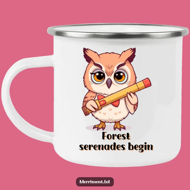 Funny Owl Kazoo Camping Mug - Determined Outdoorsy Gift