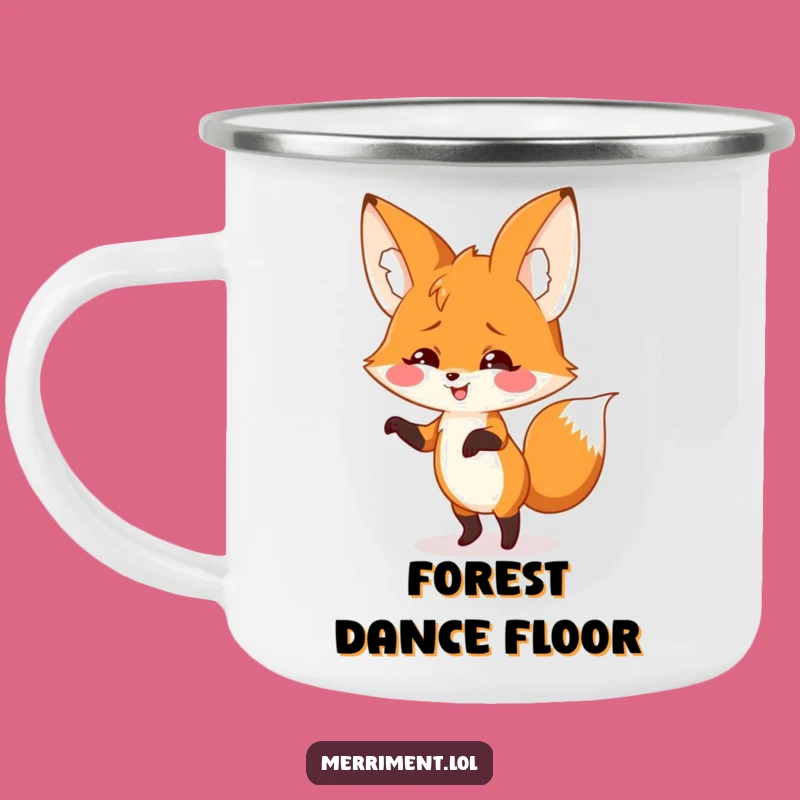 Funny Fox Dance Camping Mug: Groove Around the Campfire