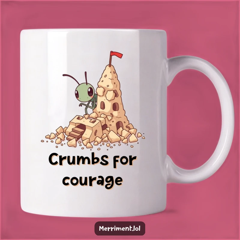 Funny Determined Ant Crumbs Fortress Mug - Inspiring & Humorous Gift for Go-Getters