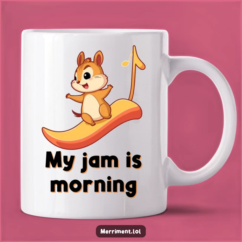 Funny Chipmunk Music Note Mug: A Joyful Melody Gift for Music Lovers