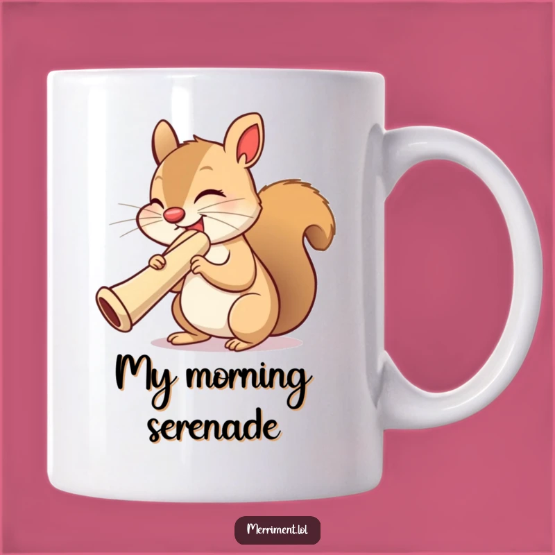 Funny Squirrel Kazoo Master Mug: Hilarious Musical Woodland Creature Gift