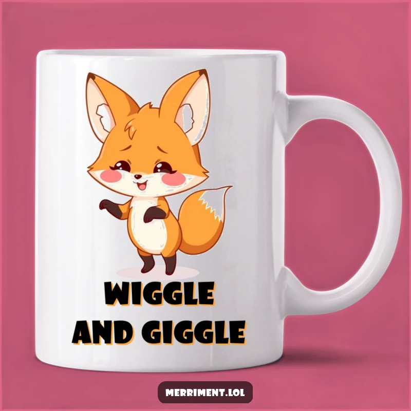 Funny Fox Dance Mug: Hilarious Groovy Gift for Music Lovers
