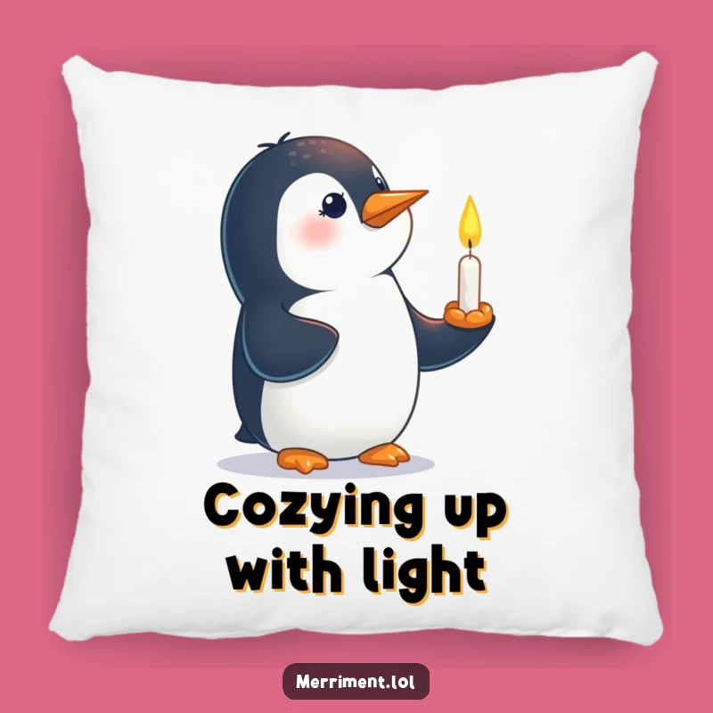 Comfy Funny Penguin Candle Pillow: Rest with Bold Inspiration
