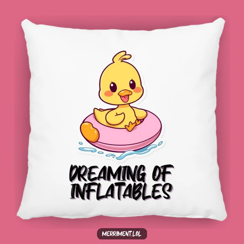 Funny Duck Inflatable Ride Pillow: Cuddle Up with Quacking Comfort