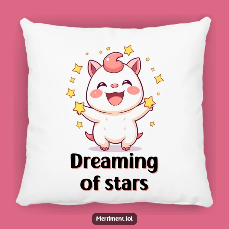 Funny Star Juggling Creature Pillow: Cozy Grin Comfort, Perfect Funny Gift