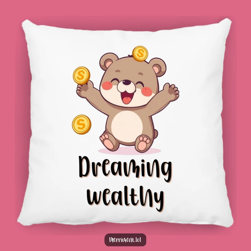 Funny Bear Cub Juggling Pillow - Delighted Joy Cushion