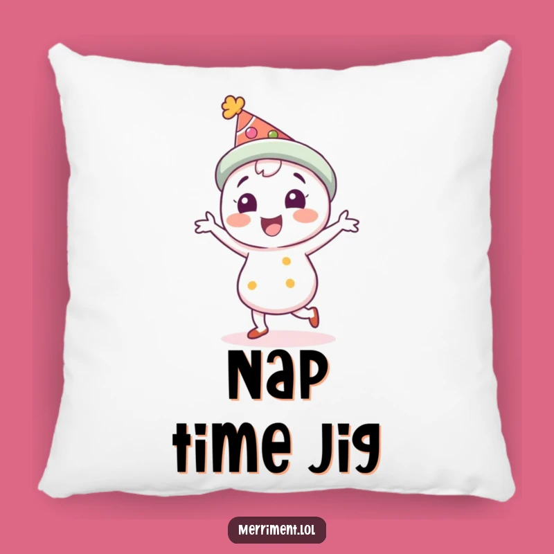 Funny Festive Hat Character Pillow: Cozy Jig Comfort, Perfect Funny Gift