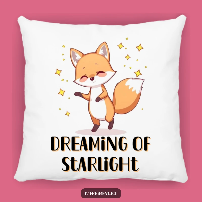 Funny Fox Star Pillow: Cozy Cosmic Comfort Funny Gift