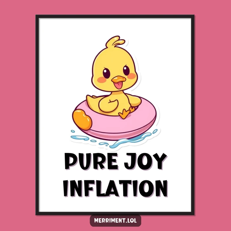 Funny Duck Inflatable Ride Digital Art: Instant Joyful Quacks Delivered