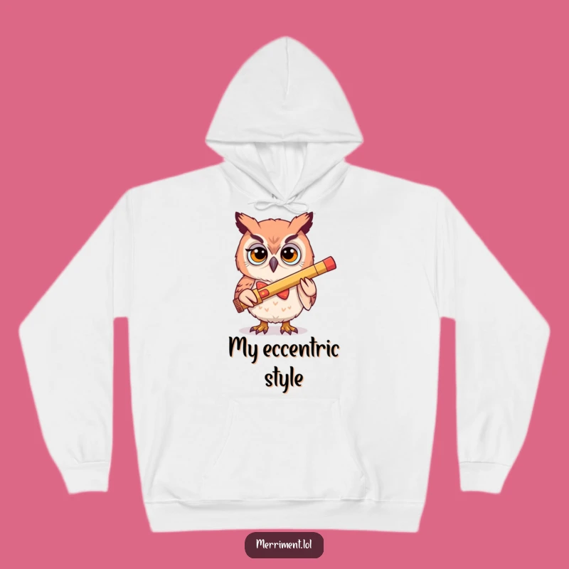 Cozy Funny Owl Kazoo Hoodie - Warm Determined Gift Apparel