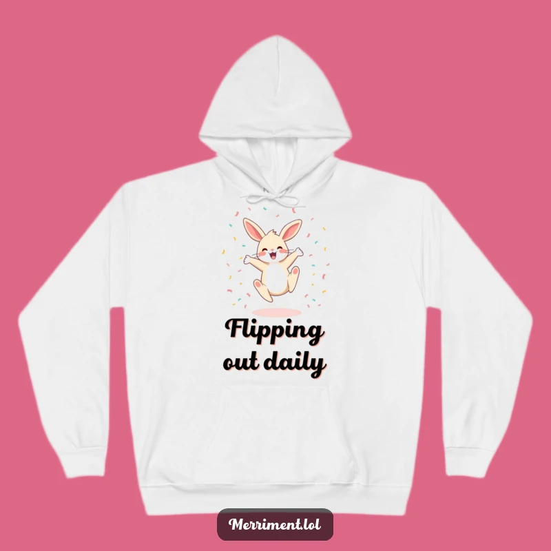 Funny Bunny Celebration Hoodie: Cozy Funnies Funny Gift