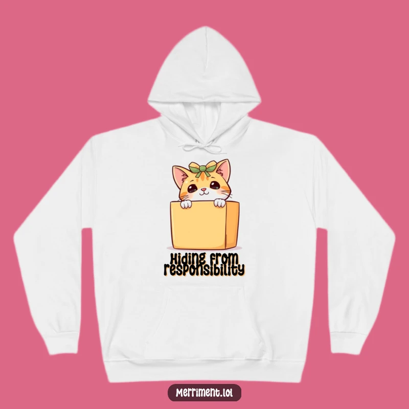 Funny Curious Cat Hoodie: Cozy Pet Peeking Design, Warm Funny Gift Wear