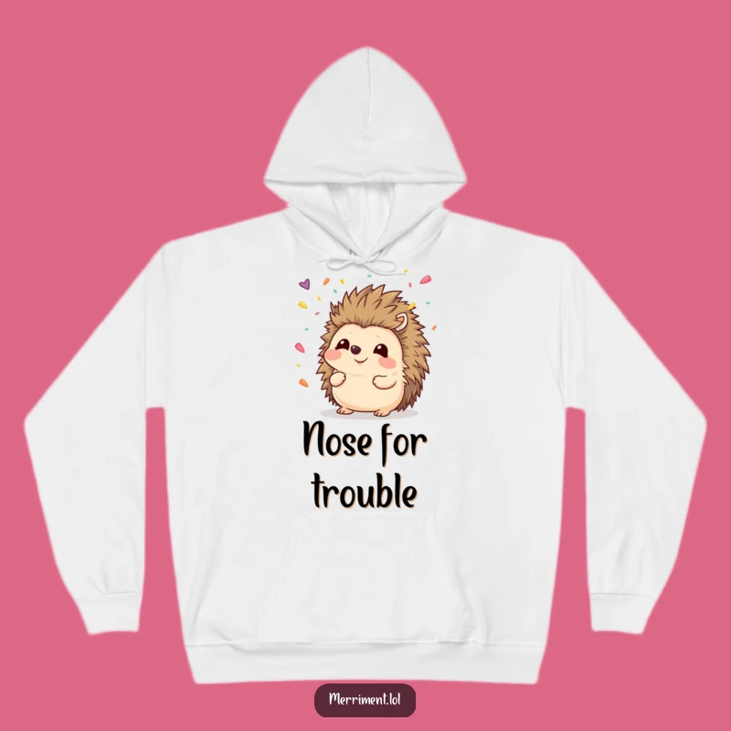 Funny Hedgehog Confetti Hoodie: Cozy & Hilarious Gift for Ultimate Comfort