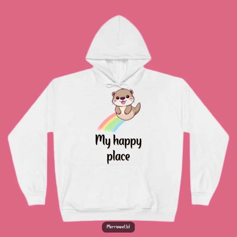 Funny Otter Rainbow Hoodie: Cozy Up with Magical Rainbow Otter Vibes