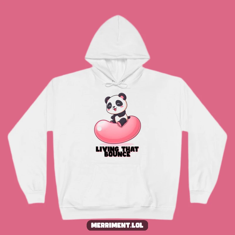 Funny Panda Jelly Bean Hoodie: Cozy & Comical Fun!