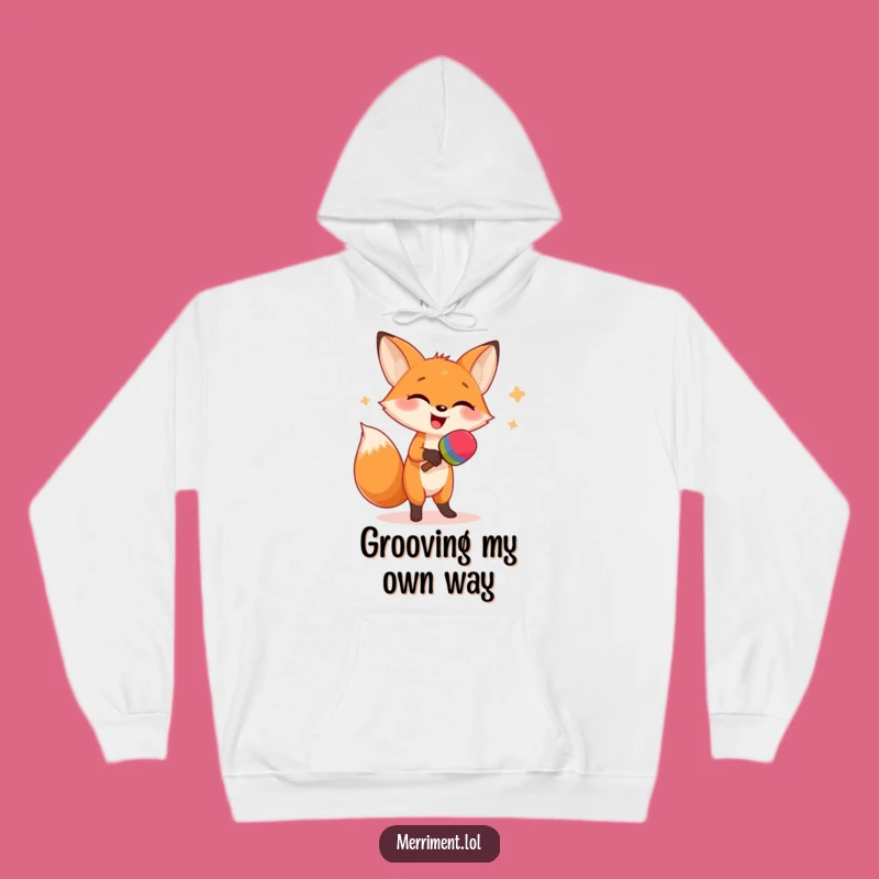 Cozy Funny Fox Dancing Hoodie - Warm Giggle-Inducing Gift Apparel