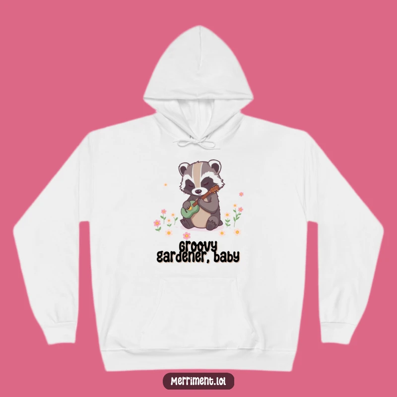 Funny Badger Bloom Hoodie: Cozy Comfort with Magical Rhythmic Power