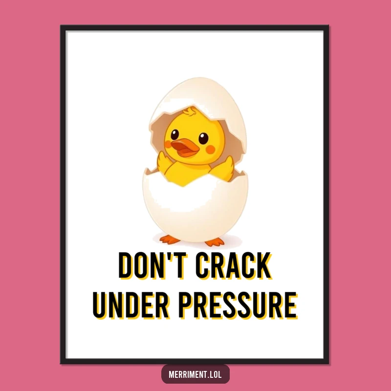 Free Printable Wall Art: Surprised Egg & Duck for Hilarious Downloadable Decor!