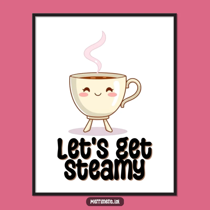 Free Printable Wall Art: Dancing Teacup for Fun Downloadable Home Decor!