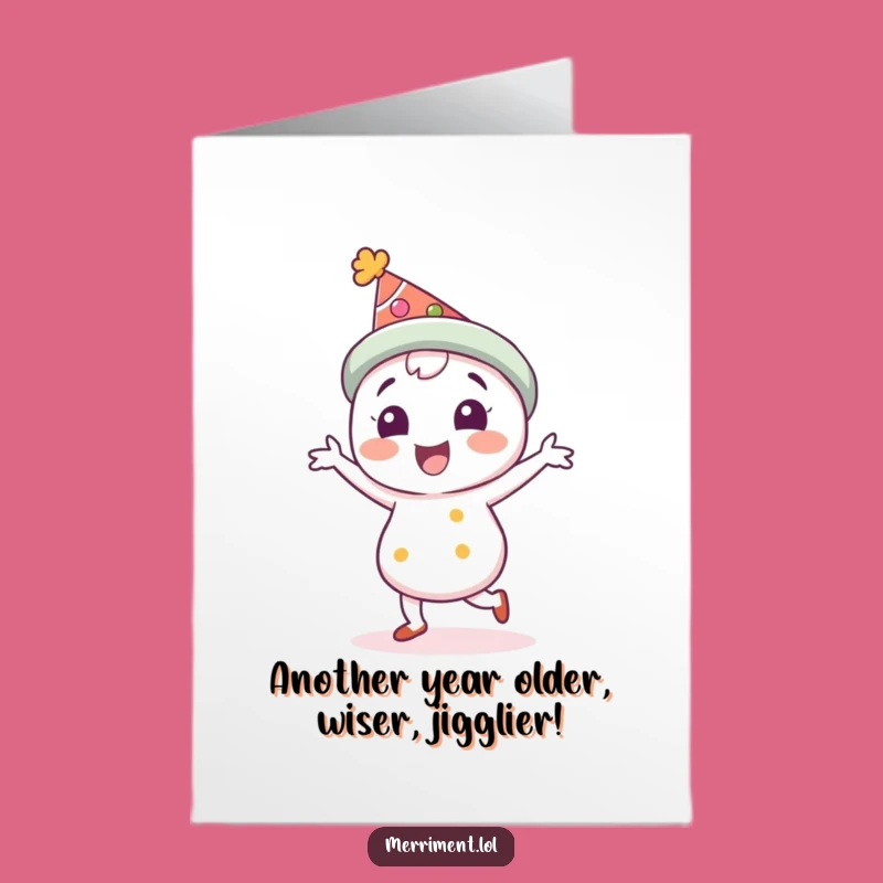 Free Printable Birthday Card: Funny Jigging Character Downloadable Gift!