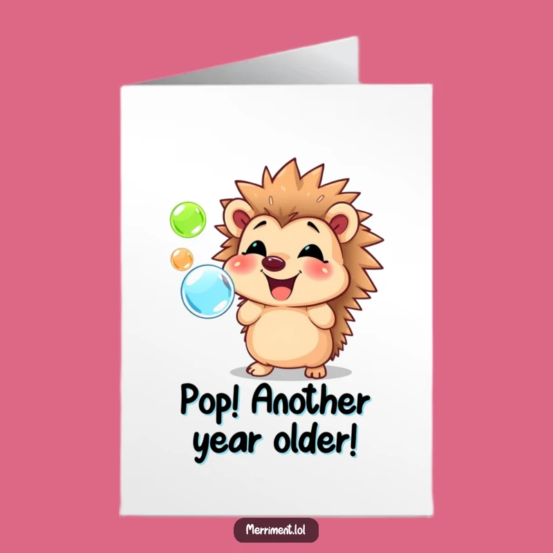 Free Printable Hedgehog Bubbles Birthday Card - Joyful Downloadable Gift for All Ages