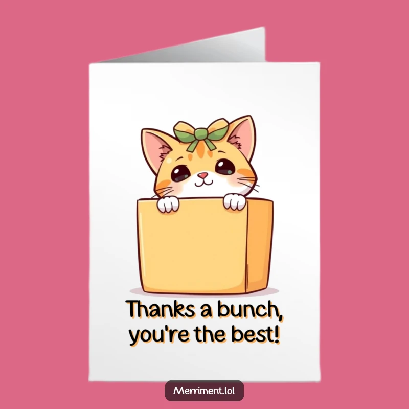 Free Printable Cat Thank You Card: Adorable DIY Downloadable Note for Grateful Moments