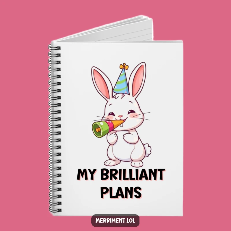Funny Bunny Party Notebook - Jot Down Ideas with Cheerful Noisemakers!