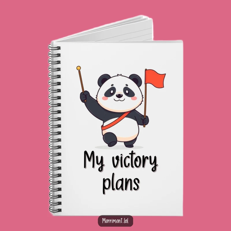Funny Panda March Notebook: Jot down ideas with a determined panda, a perfect funny gift!