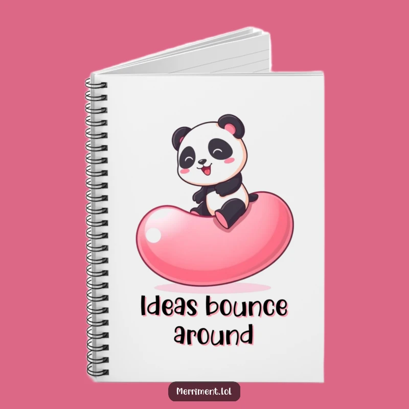 Funny Panda Jelly Bean Notebook: Jot Down Adventures!