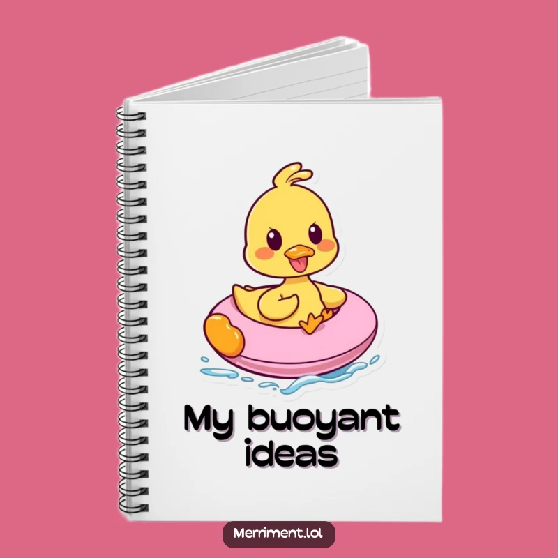 Funny Duck Inflatable Ride Notebook: Jot Down Funny Ideas with Joy