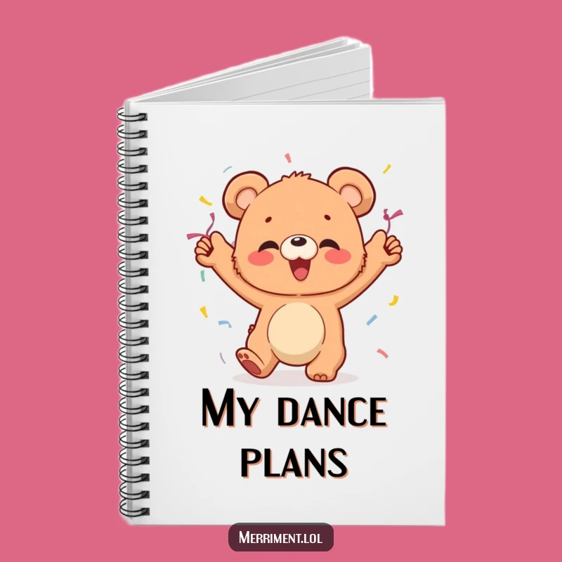 Funny Bear Cub Dancing Notebook: Jot Down Fun with a Giggle-Filled Bear