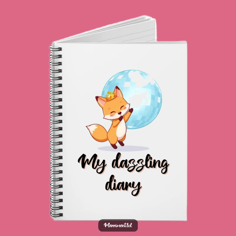 Funny Fox Disco King Notebook: Jot down dazzling ideas!