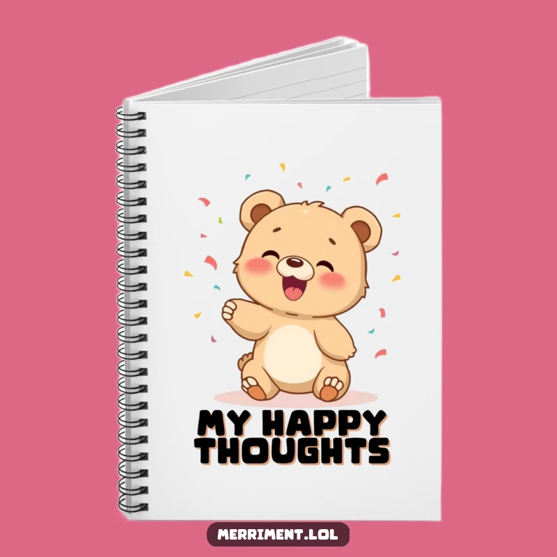 Funny Bear Cub Notebook - Jot Down Ideas with Giggles and Confetti!