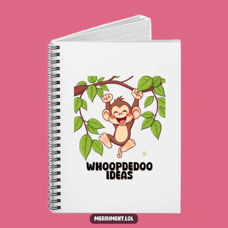 Funny Monkey Notebook: Wild Swing Journal - Hilarious Jungle Gift