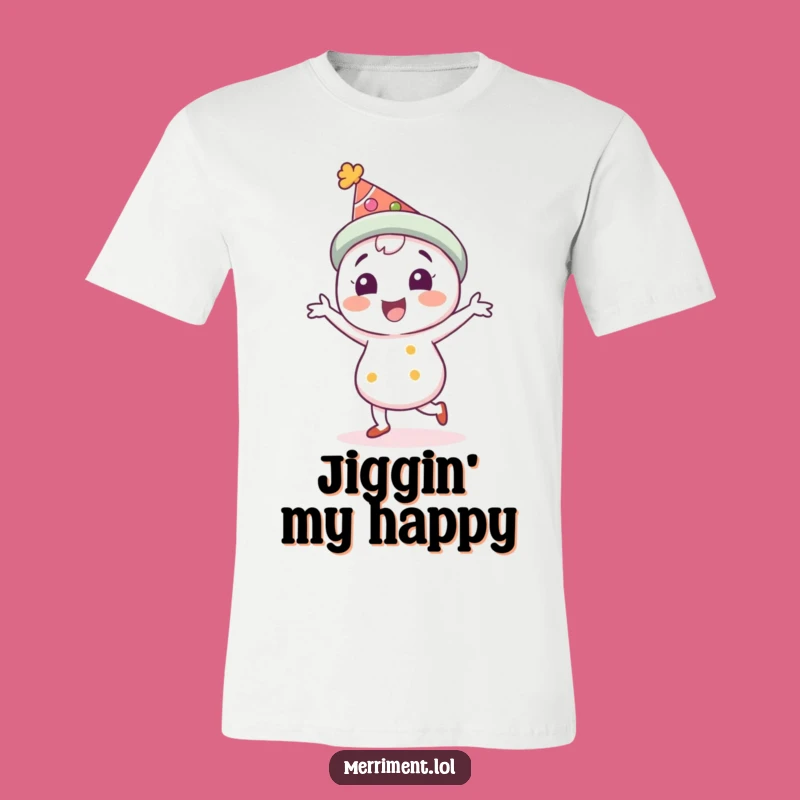 Funny Festive Hat Character T-Shirt: Joyful Jig Design for a Perfect Funny Gift