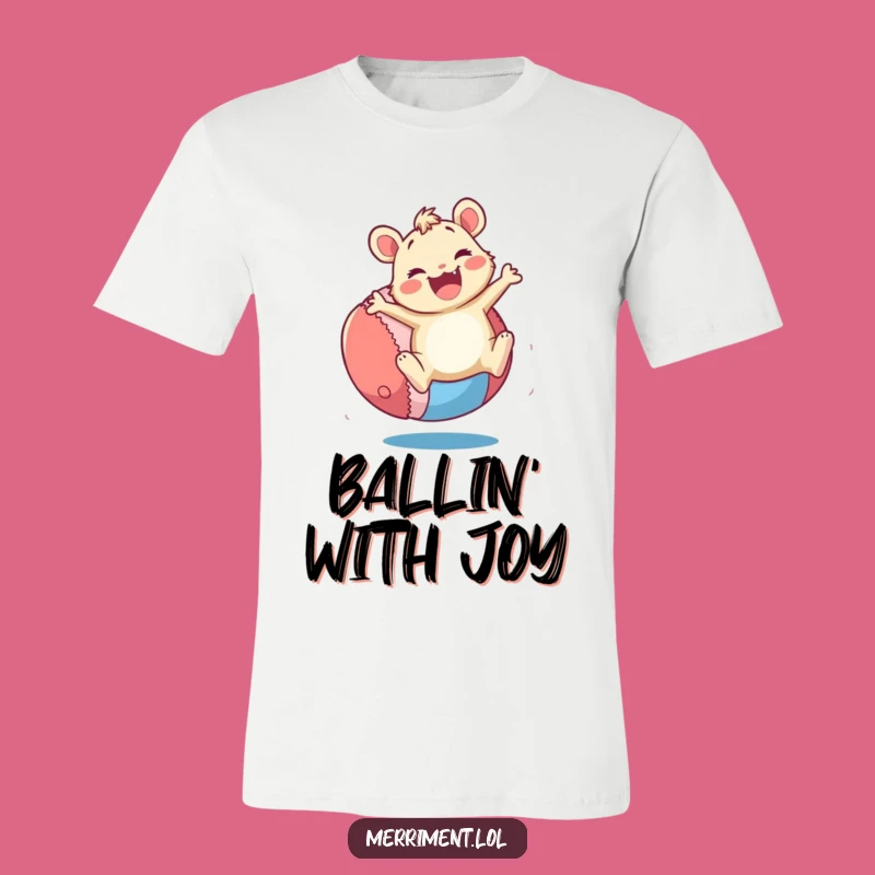 Funny Merry Critter T-Shirt: Enthusiastic Ball Bouncing for a Perfect Funny Gift