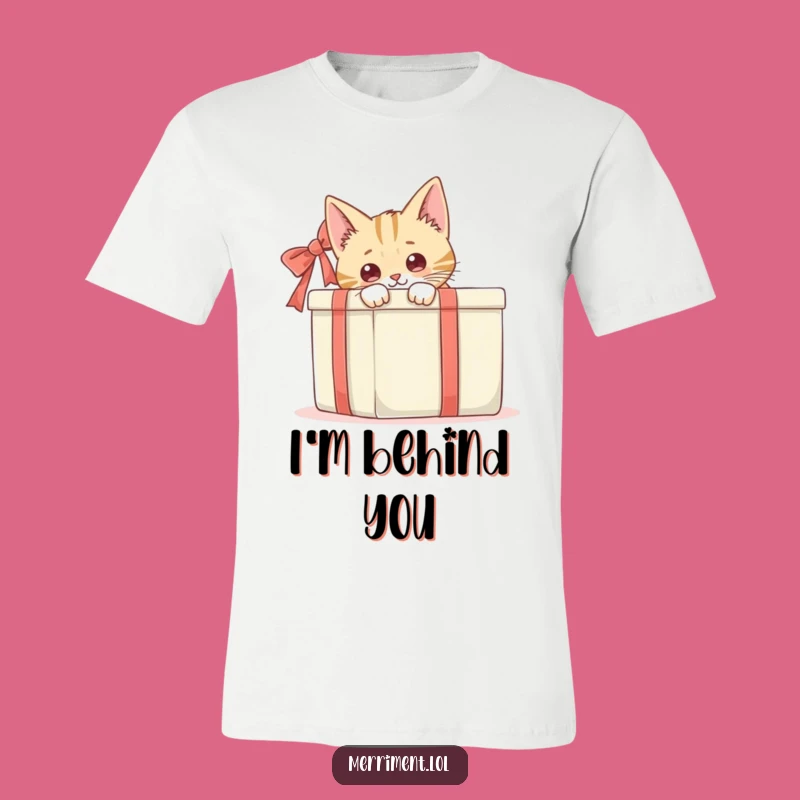 Funny Cat Gift Box T-Shirt: Wear Your Curiosity with Hilarious Style!