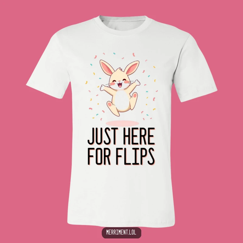 Funny Bunny Cartwheel T-Shirt: Energetic Funnies Funny Gift