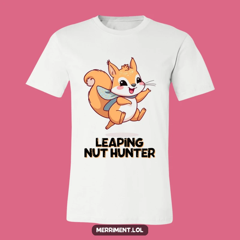 Funny Squirrel Cape Tee - Leaping Hero for Joyful Days!