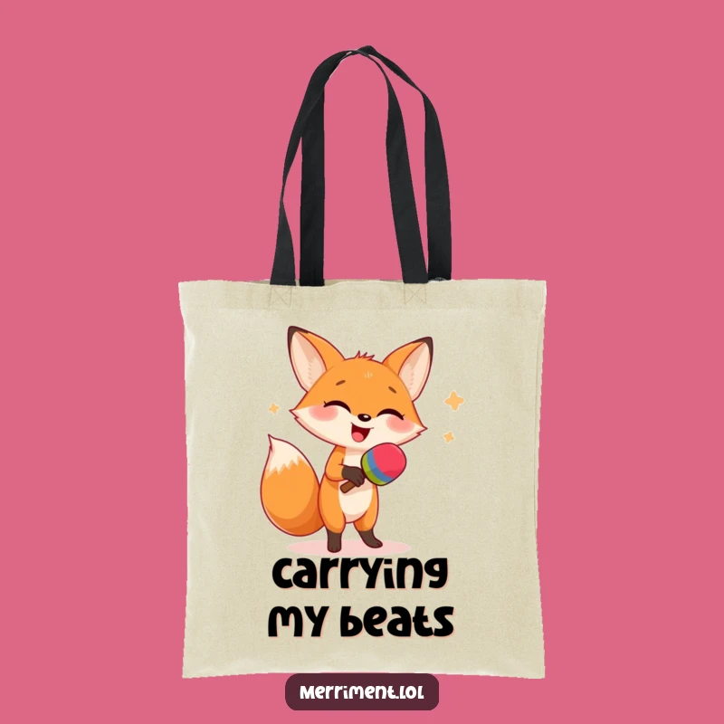 Funny Fox Dancing Tote Bag - Carry Your Laughs with This Hilarious Gift