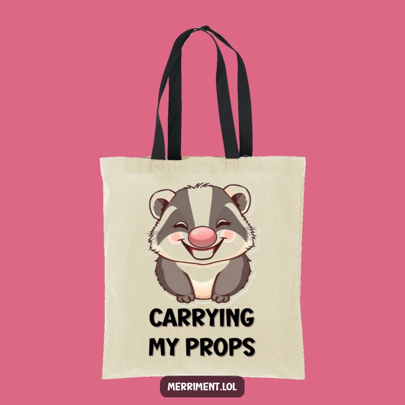 Funny Badger Clown Tote Bag: Carry Your Chuckles with This Hilarious Accessory