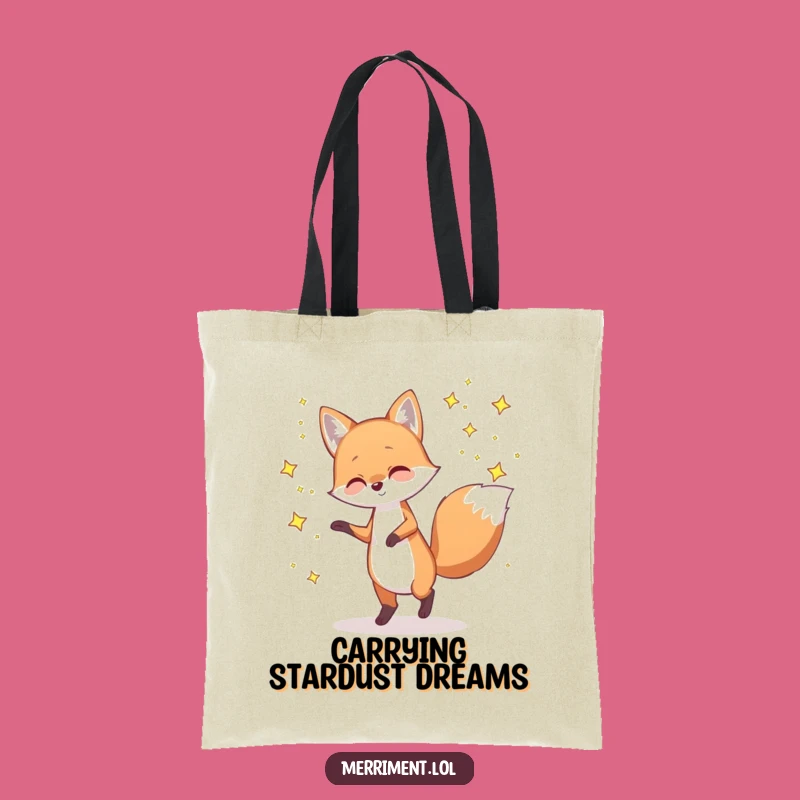Funny Fox Star Tote Bag: Carry the Magic Funny Gift