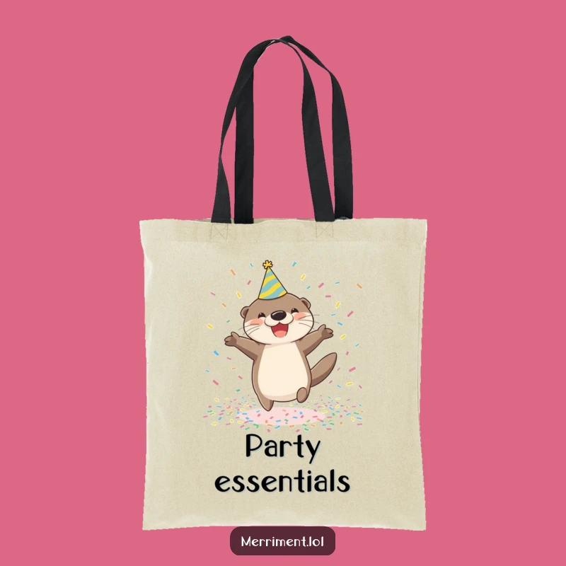 Funny Otter Party Tote Bag: Carry Your Celebration Essentials