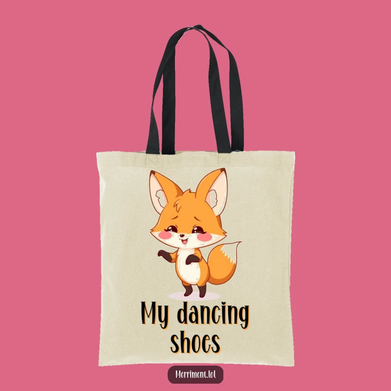Funny Fox Dance Tote Bag: Carry Your Moves and Grooves